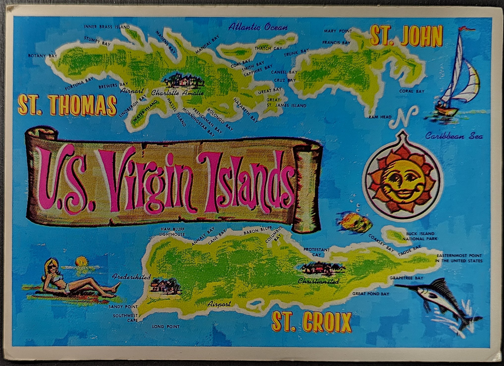 postcard Caribbean - Virgin islands #0002 (image for) postcard Caribbean - Virgin islands #0002